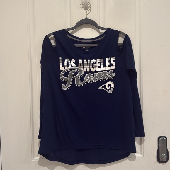 NFL Los Angeles Rams G-III 4Her by Carl Banks Women's Crackerjack Cold Shoulder - Picture 4 of 7